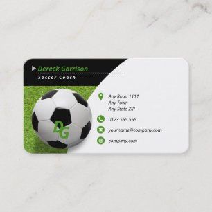 Carte De Visite Entraîneur professionnel Sport maître de footb