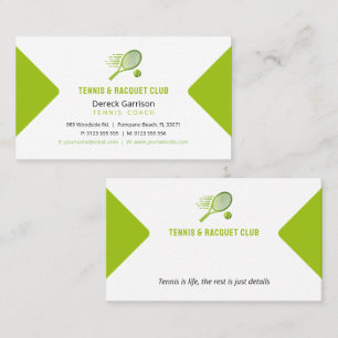 Carte De Visite Entraîneur professionnel Tennis Master Sport
