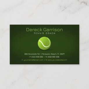 Carte De Visite Entraîneur professionnel   Tennis Master Sport