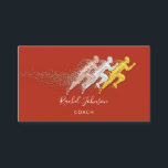 Carte De Visite Entraîneur Sport Entraîneur Logo Instructeurs QR<br><div class="desc">Soins d'affaires tout simplement élégants dédiés au sport Avoir une journée Nr 1! Florence</div>