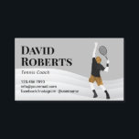 Carte De Visite Entraîneur sportif de tennis Abstrait<br><div class="desc">Entraîneur de tennis Cartes de visite de sport.</div>