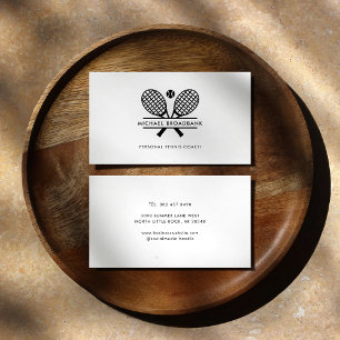 Carte De Visite Entraîneur sportif de tennis de pelouse personnel