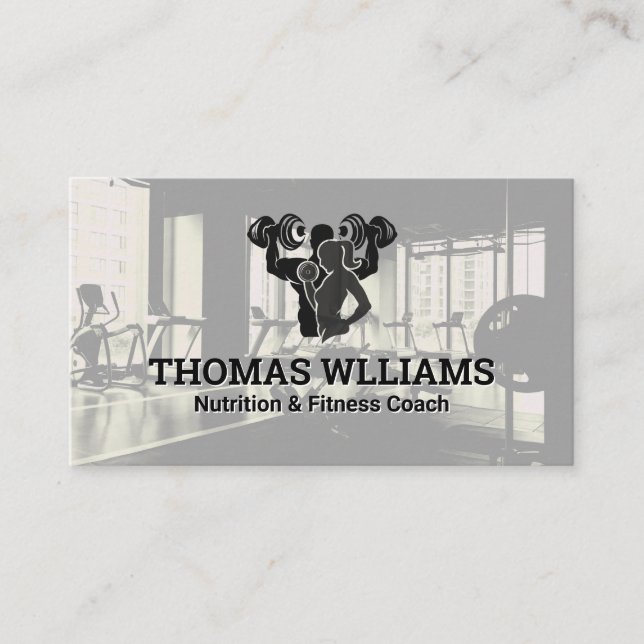 Carte De Visite Entraîneurs De Fitness | Santé (Devant)