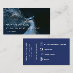 Carte De Visite Entre la Terre et les Étoiles Ange ailé