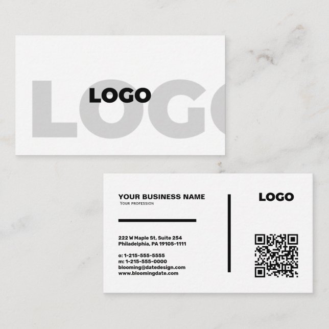 Carte de visite Entrepreneur (Devant / Derrière)