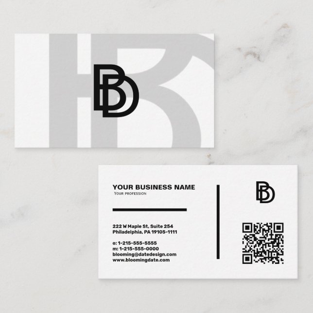 Carte de visite Entrepreneur (Devant / Derrière)
