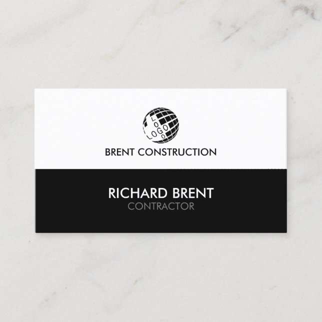 Carte De Visite Entrepreneur Construction Bâtiment (Devant)