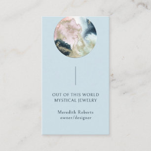 Carte De Visite Entrepreneur cosmique mystique de la planète Abstr