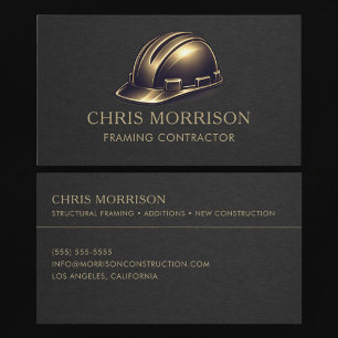 Carte De Visite Entrepreneur de Cadrage Casque Professionnel