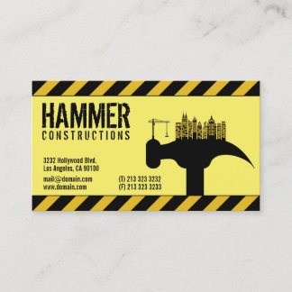 Carte De Visite Entrepreneur de construction moderne