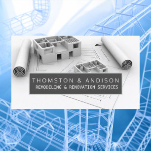 Carte De Visite Entrepreneur de construction moderne