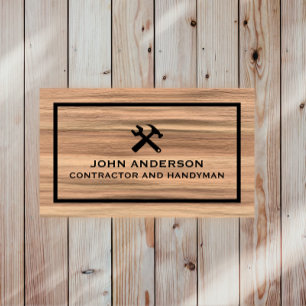 Carte De Visite Entrepreneur de rénovation et de construction mode