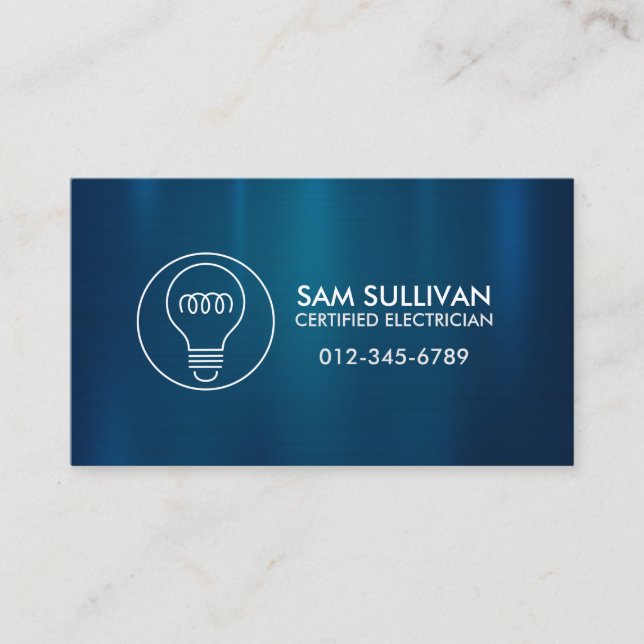 Carte De Visite Entrepreneur électrique (Devant)