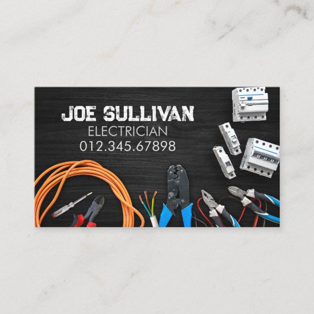 Carte De Visite Entrepreneur électrique (Devant)