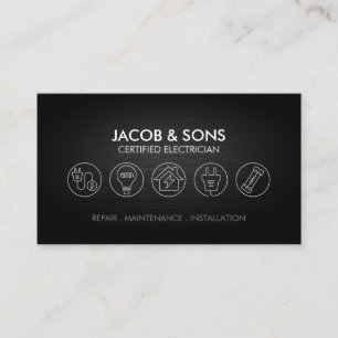 Carte De Visite Entrepreneur électrique
