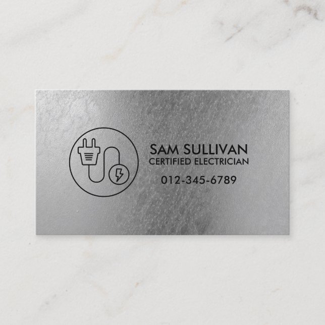 Carte De Visite Entrepreneur électrique (Devant)