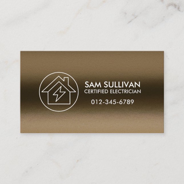 Carte De Visite Entrepreneur électrique (Devant)