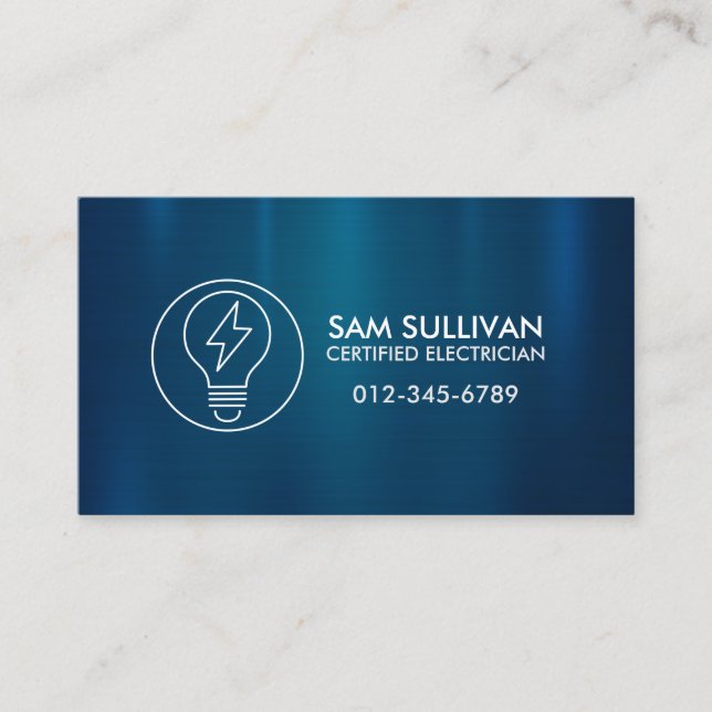 Carte De Visite Entrepreneur électrique (Devant)