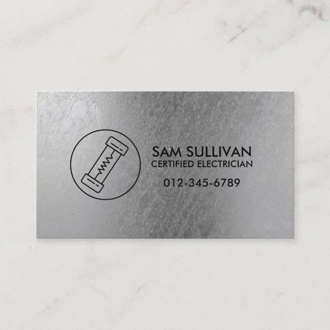 Carte De Visite Entrepreneur électrique (Devant)
