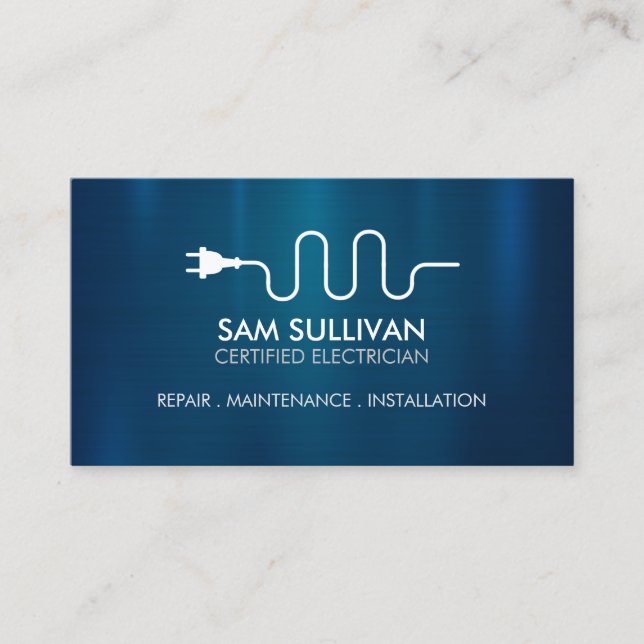 Carte De Visite Entrepreneur électrique (Devant)