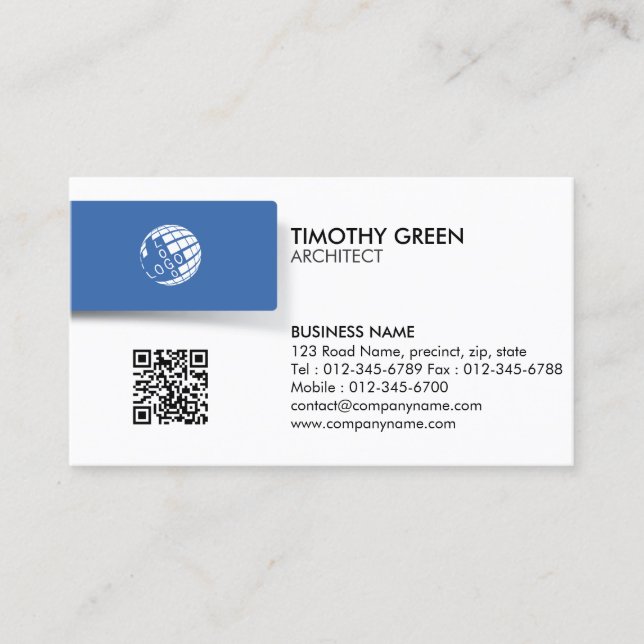 Carte De Visite Entrepreneur en architecture (Devant)