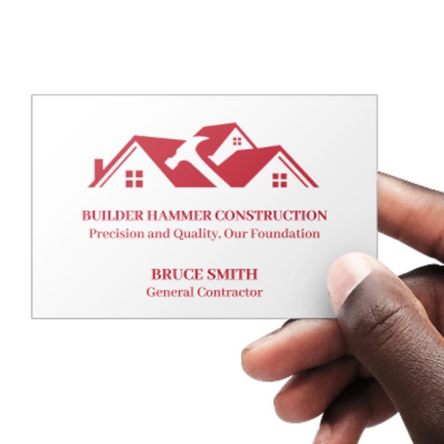 Carte De Visite Entrepreneur en construction moderne  (Créateur téléchargé)