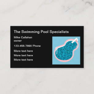 Carte De Visite Entrepreneur en piscine