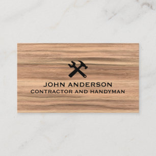 Carte De Visite Entrepreneur en rénovation et construction moderne