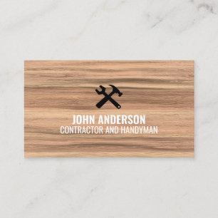 Carte De Visite Entrepreneur en rénovation et construction moderne