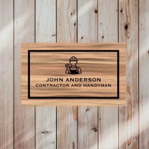 Carte De Visite Entrepreneur en rénovation et construction moderne