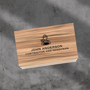 Carte De Visite Entrepreneur en rénovation et construction moderne