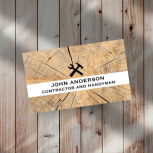 Carte De Visite Entrepreneur en rénovation et construction moderne