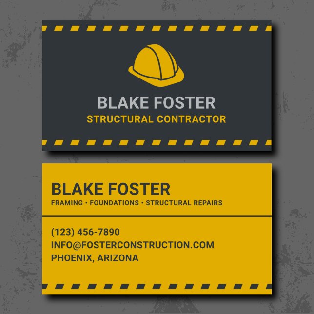 Carte De Visite Entrepreneur en structures professionnel (Créateur téléchargé)