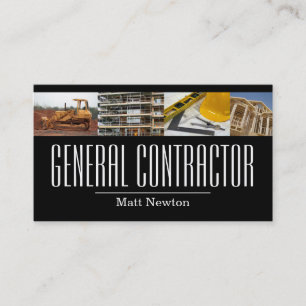 Carte De Visite Entrepreneur général Chef de la construction