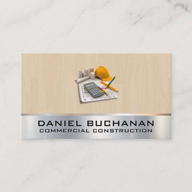 Carte De Visite Entrepreneur général | Constructeur | Construction (Devant)