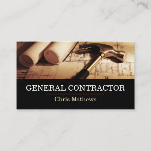 Carte De Visite Entrepreneur Général Constructeur Entreprise de Co