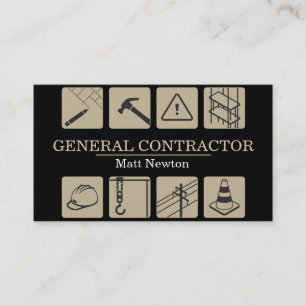 Carte De Visite Entrepreneur général Directeur de construction