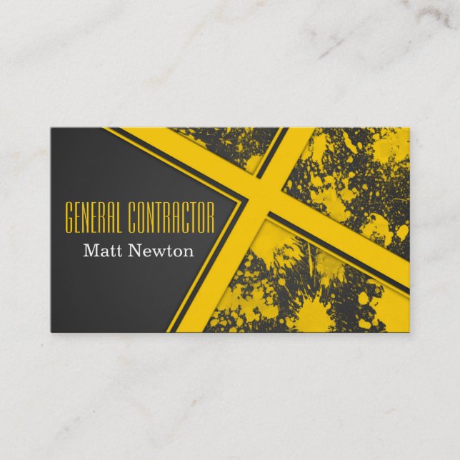 Carte De Visite Entrepreneur Général Directeur de Construction (Devant)