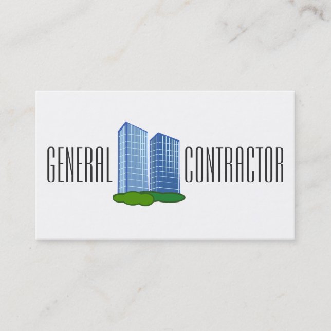 Carte De Visite Entrepreneur général Directeur de construction (Devant)