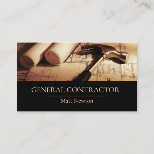 Carte De Visite Entrepreneur Général Directeur de Construction