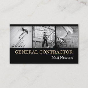 Carte De Visite Entrepreneur général Directeur de construction bât