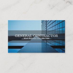 Carte De Visite Entrepreneur général Directeur de construction de