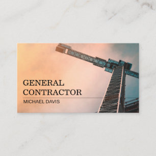 Carte De Visite Entrepreneur Général Directeur de la Construction