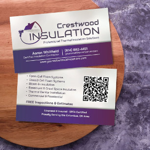 Carte De Visite Entrepreneur professionnel en isolation par mousse