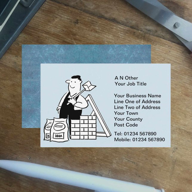Carte De Visite Entrepreneurs & Services de construction (Créateur téléchargé)