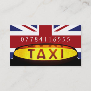 Carte De Visite Entreprise britannique de taxi
