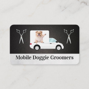 Carte De Visite Entreprise canine mobile Services aux animaux