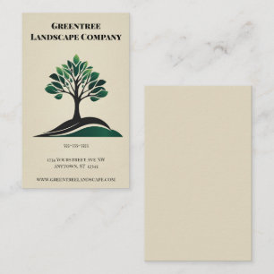 Carte De Visite Entreprise d'arboriculture et de service d'arbre d