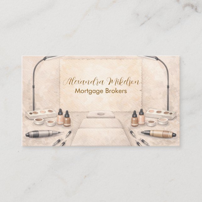 Carte De Visite Entreprise d'artiste PMU Elegant Brows (Devant)