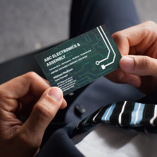 Carte De Visite Entreprise d'assemblage électronique